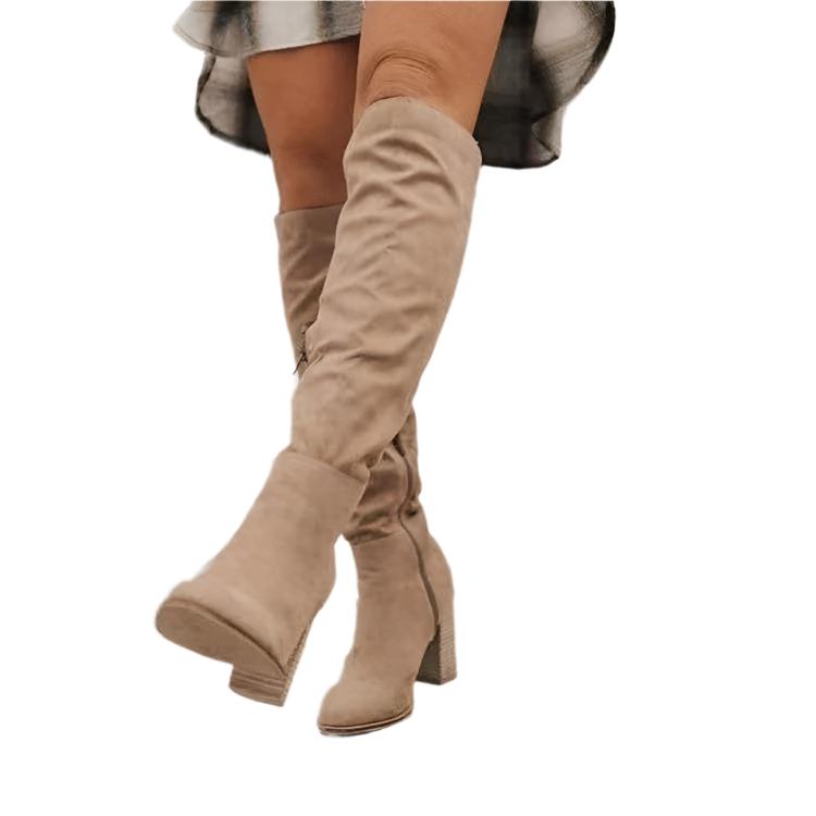 ALEXANE™ | Chic Suede Knee-High Boots